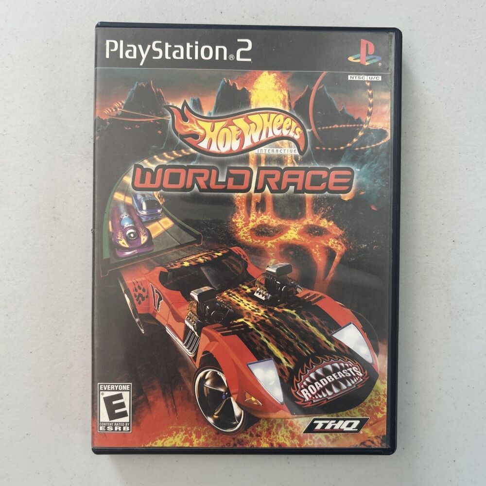 Hot Wheels: World Race 2003 Sony PlayStation 2 PS2 CIB Complete w/ Manual Tested